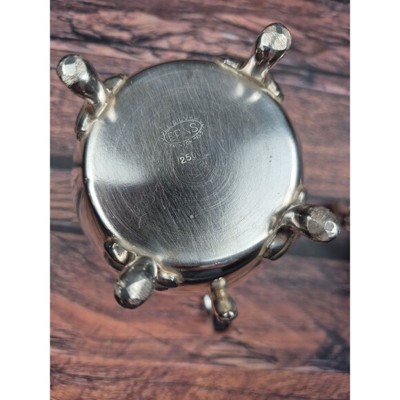 VTG Poole Silver Company 2500 Old English Style Footed Creamer & Open Sugar Bowl - Picture 8 of 15